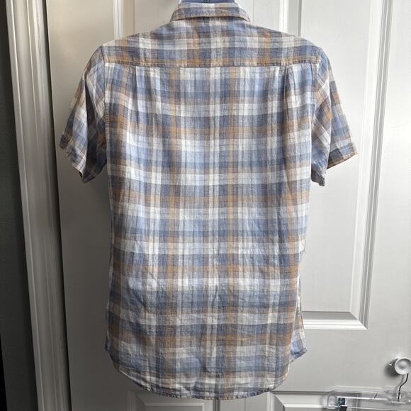 Weatherproof Vintage Mens Small Plaid Short Sleeve Button Down Shirt Spring NWT - Picture 9 of 11